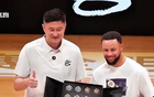 有牌面!杜锋赠送库里定制月饼,随后1对1单挑+三分表演太燃了!
